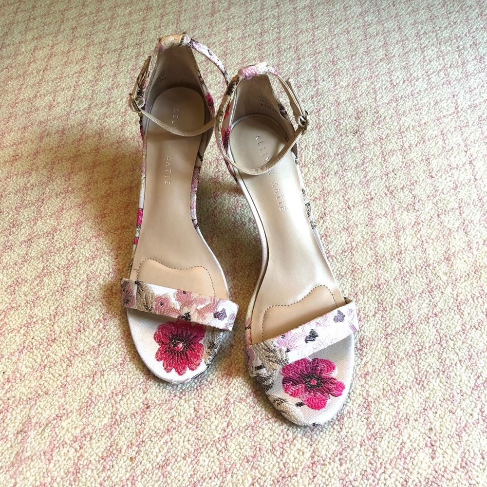 Floral Strappy Dress Sandals